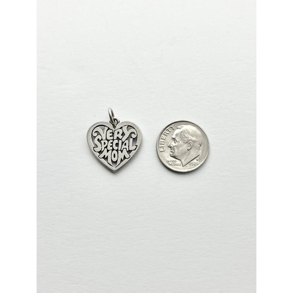 James Avery .925 Sterling Silver “Very Special Mom” Heart Charm - Picture 3 of 6